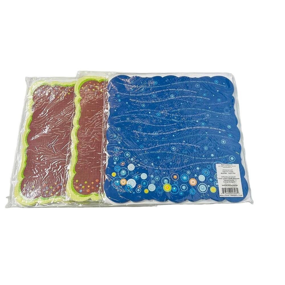 NEW! Best Creation Safari Boy Collection 12 x 12‎ Die Cut Glitter Paper 3PK